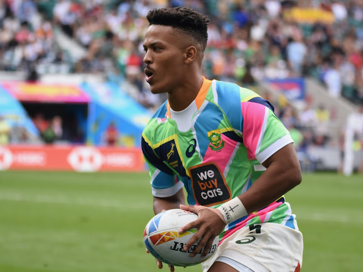 Springbok Sevens Angelo Davids has scored three tries at the 2022 Commonwealth Games.