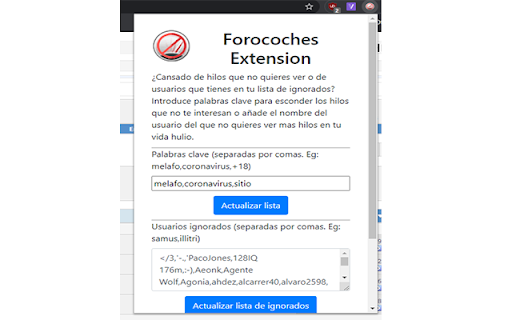 Forocoches Extension