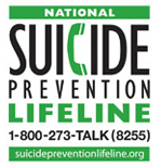 National Suicide Prevention Lifeline 1-800-273-TALK(8255) | suicidepreventionlifeline.org