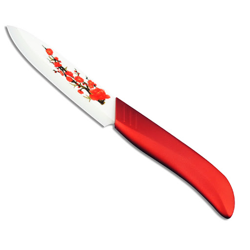 Title 3, Printed Ceramic Knife Set 4-Piece Fruit Knives....