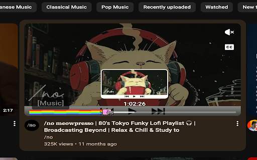Nyan cat extension screenshot 4