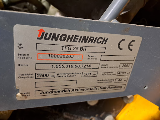 JUNGHEINRICH TFG25BK