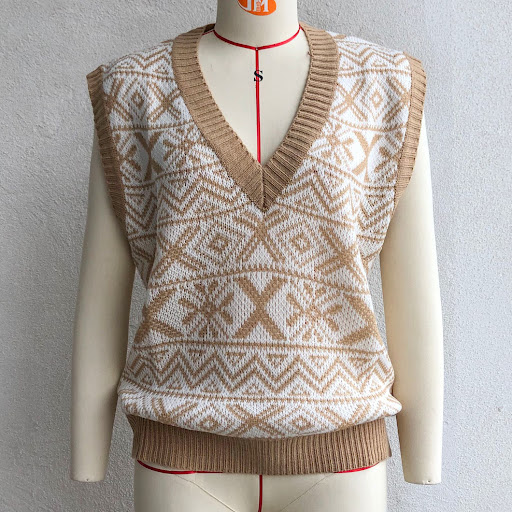 Title 8, Autumn And Winter Knitted Vest Acrylic Sweater