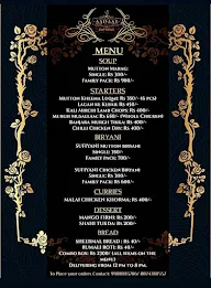 Aadaab Express menu 1