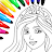 Princess Coloring Game Icon