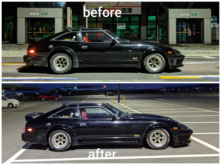 フェアレディZの車高調整・ネジ部分磨き…手と腕が痛い😅・ちょっと補修・今後はこの踏切は行ったら駄目⚠️・愛車S130Zの純正カギとスペアで作ったカギに関するカスタム事例の投稿画像24枚目
