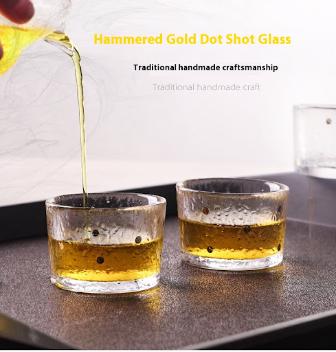 Title 3, Japanese Creative Straight Golden Dot Small Tea...