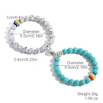 Blue And White Turquoise Beads