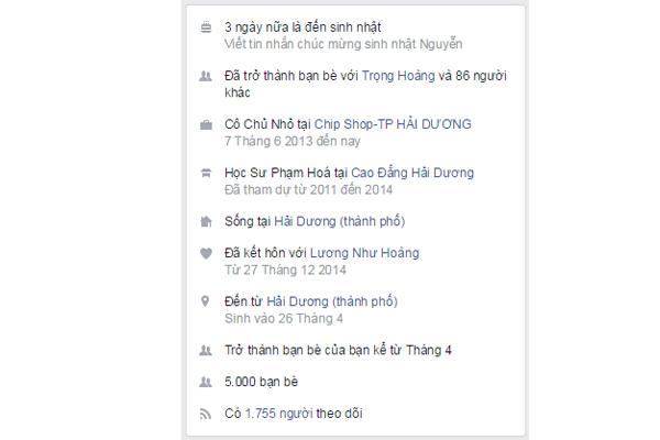 Xây dựng profile cá nhân