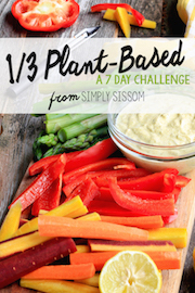 1/3 Plant Based. A 7 Day Challenge.