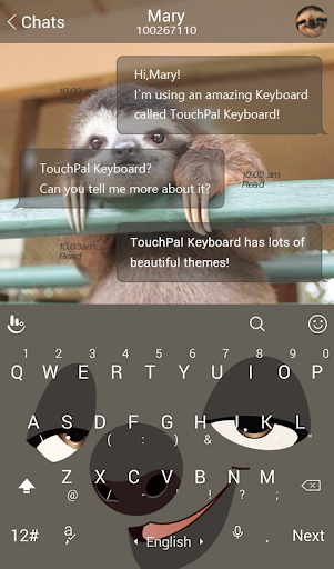 Flash Sloth Keyboard Theme