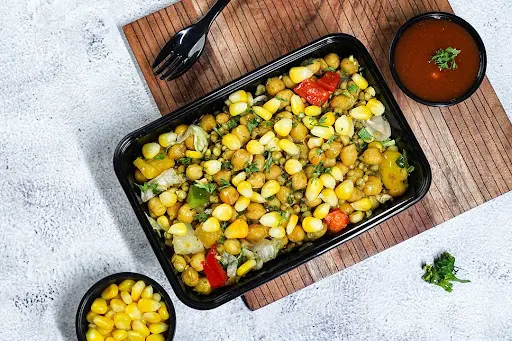 Carribbean Garbanzo & Millet Salad With Peri Peri Sweet Corn