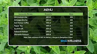 Siva Wellness menu 1