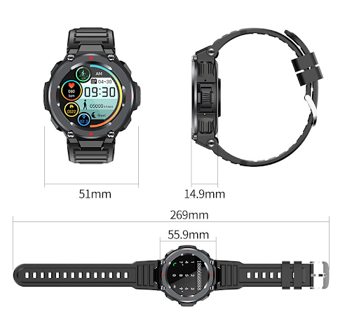 Title 6, S25 Round Screen Smart Sports Watch boasts a la...