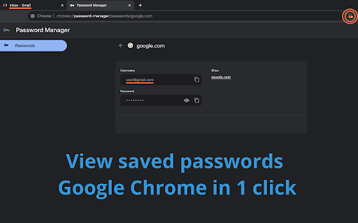 Saved passwords