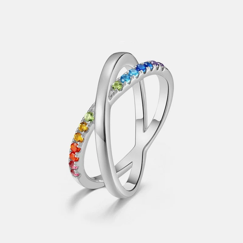 Title 4, Bague simple en zircon pour femme, un bijou élé...