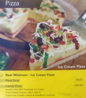 Polar Bear menu 