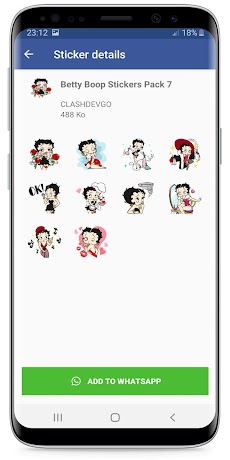 Betty Boop Stickers ! WAStickerApps for Whatsappのおすすめ画像4