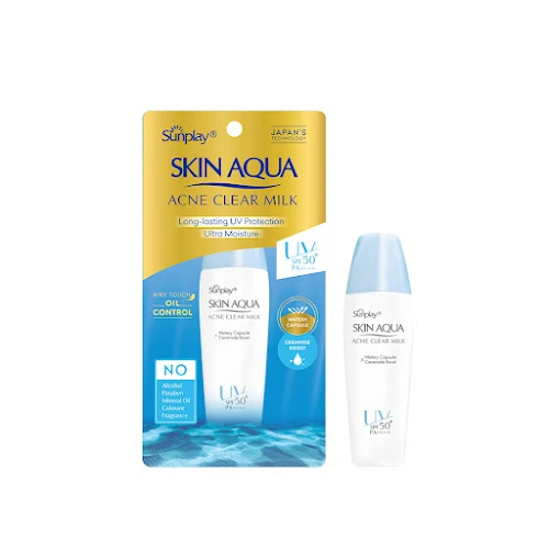 Sữa Chống Nắng Ngừa Mụn Sunplay Skin Aqua Acne Clear Milk SPF50/PA 25g