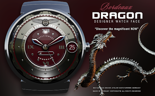 Download Bordeaux Dragon Watch Face APK