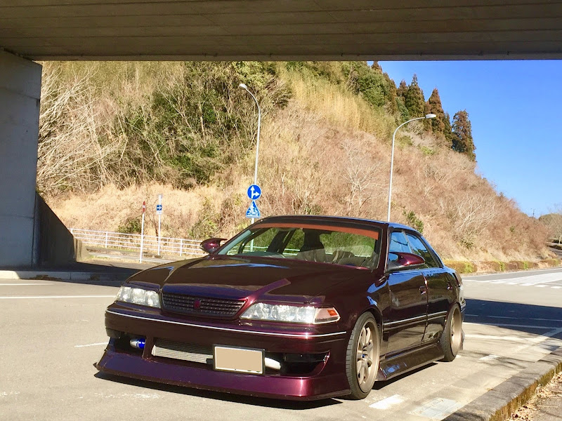 マークIIの続ドアミラー・マーク2 jzx100・宮崎県・快晴・不正改造 ...