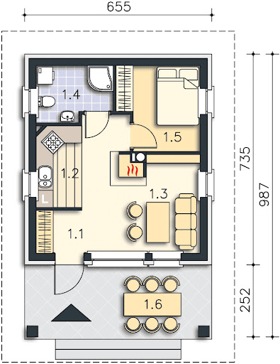 Ibiza LMW15 - Rzut parteru