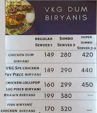 My VKG Andhra Restaurant menu 3