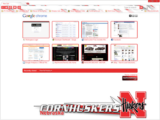 Nebraska Cornhuskers Small chrome extension