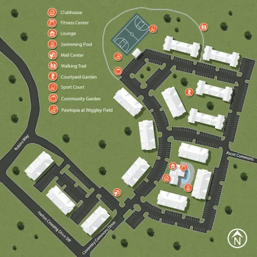 Community map of Concord Ridge Apartments