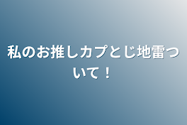 私の推しカプと地雷について！