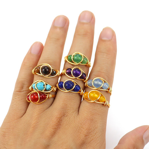 Title 5, Personality Handmade Crystal Ring Female Adjust...