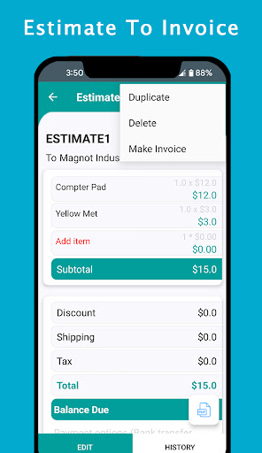 Screenshot OnTheGo - Invoice Maker