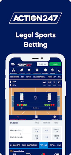 Screenshot Action247 Sports Betting App