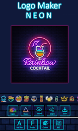 Neon Logo Maker - Logo Creator & Logo Designer poster 1