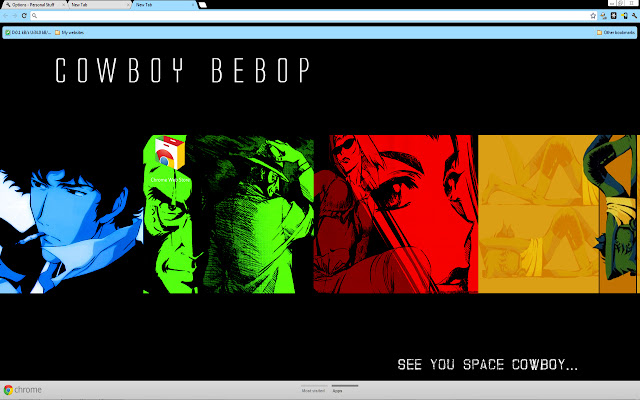 Cowboy Bebop chrome extension