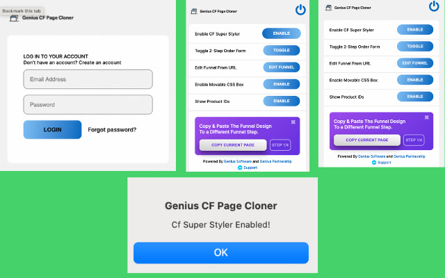 Genius CF Page Cloner chrome extension