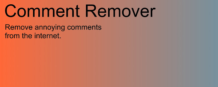 Comment Remover marquee promo image