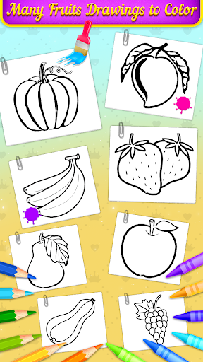 Screenshot Fruits Coloring Book & Drawing