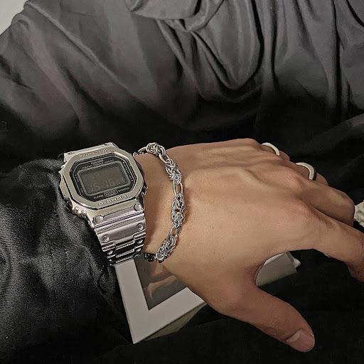Title 5, Mens Retro Titanium Steel Bracelet Classic Des...