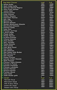 Veer Chickens menu 4