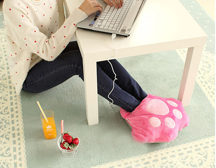 Warm foot treasure USB plug heating pad warm shoes