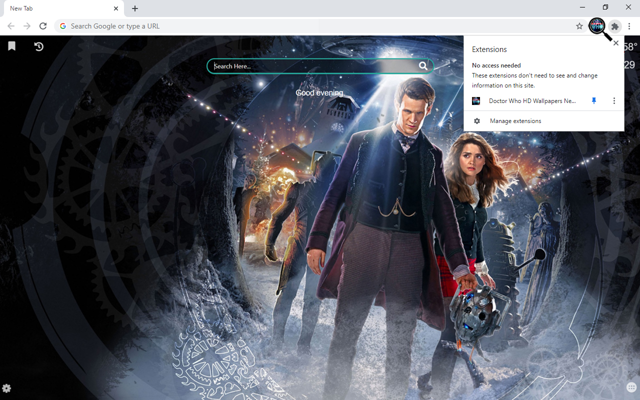 Doctor Who HD Wallpapers New Tab Preview image 1