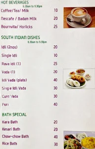 Udupi Grand menu 1