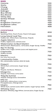 Copper Bar - Crowne Plaza menu 4