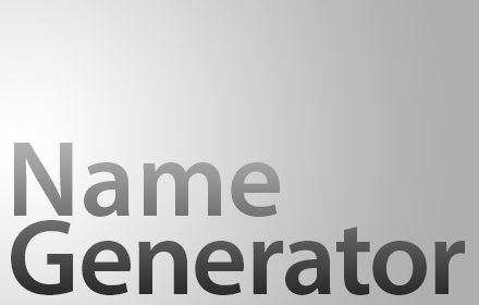 Name Generator Extension chrome extension