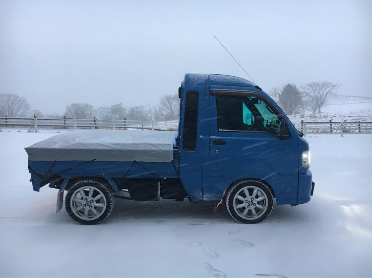 ハイゼットトラックの謹賀新年2021・ドライブ・ドリフト・雪を求めて☃️・雪遊び☃️☃️☃️に関するカスタム事例の投稿画像1枚目