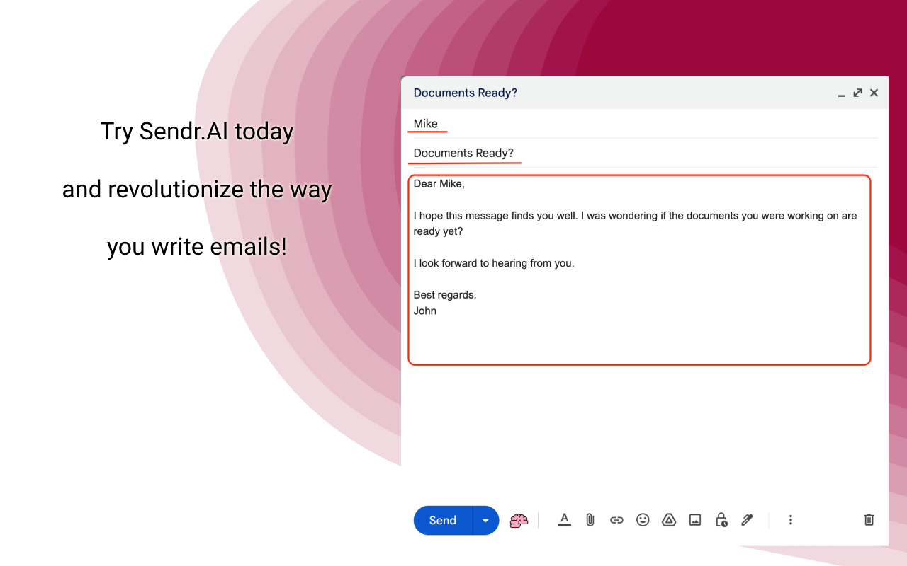 ? Sendr AI | Email Writer powered by GPT4 Preview image 2