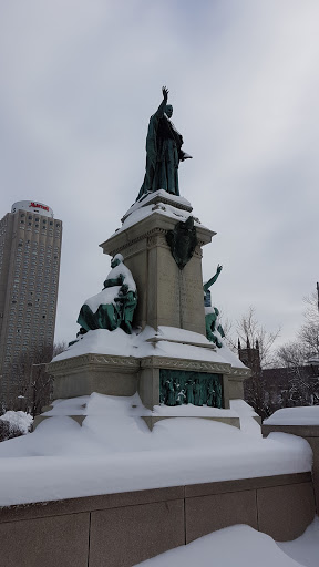 Statue of Ignace Bourget - Cat