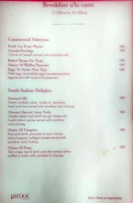 Pinxx Restaurant menu 1