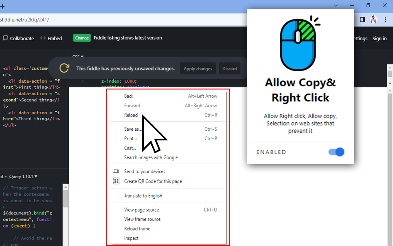 Allow Copy& Right Click Preview image 4